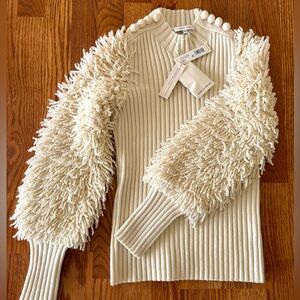 Rebecca Taylor wool blend turtleneck sweater